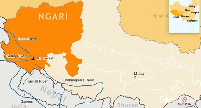 Die vier großen Flüsse entspringen dem Kailash Himalaya