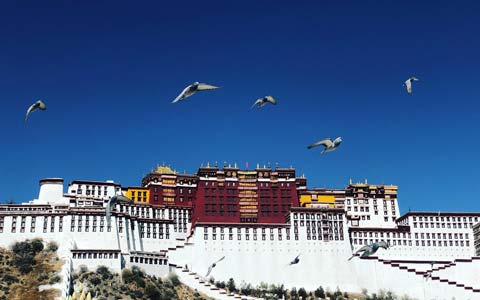 13 Tage Shanghai Chengdu Lhasa Kathmandu Zugreise mit EBC