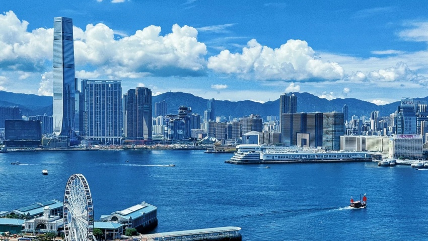 Blick auf den Victoria Harbour