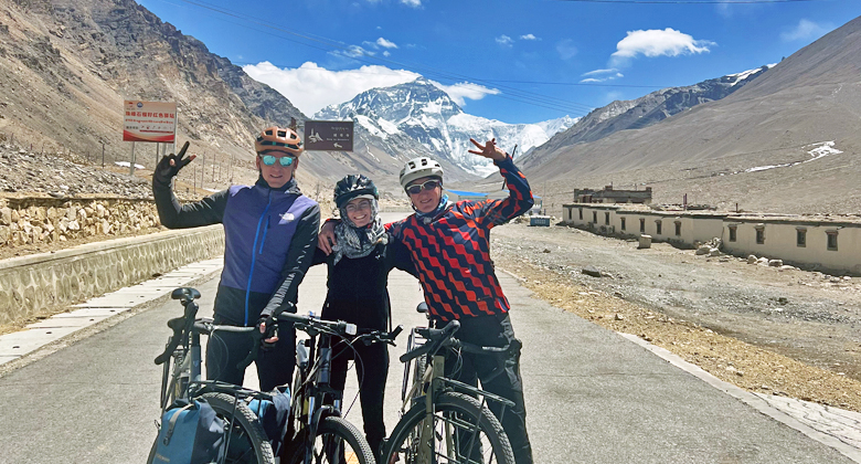 Everest Basislager Radfahren Tibet