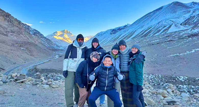 Mount Everest Nordseite nah