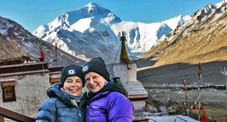 Everest Rongbuk Kloster Aussicht