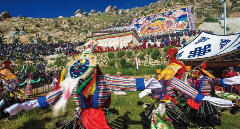 Shoton-Fest im Drepung-Kloster