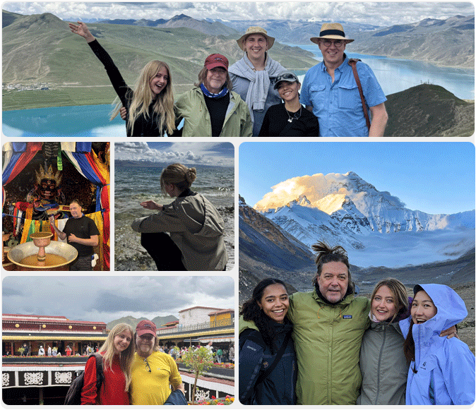 Tibet Vista lokales Team und G&auml;ste auf einer Tibet-Reise