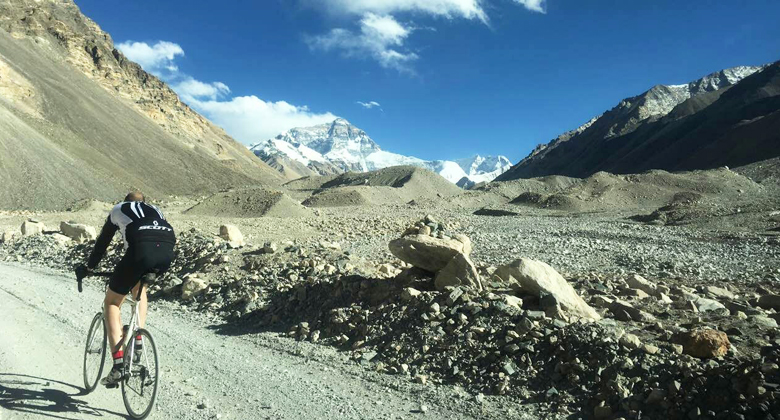 Radfahren zum Everest