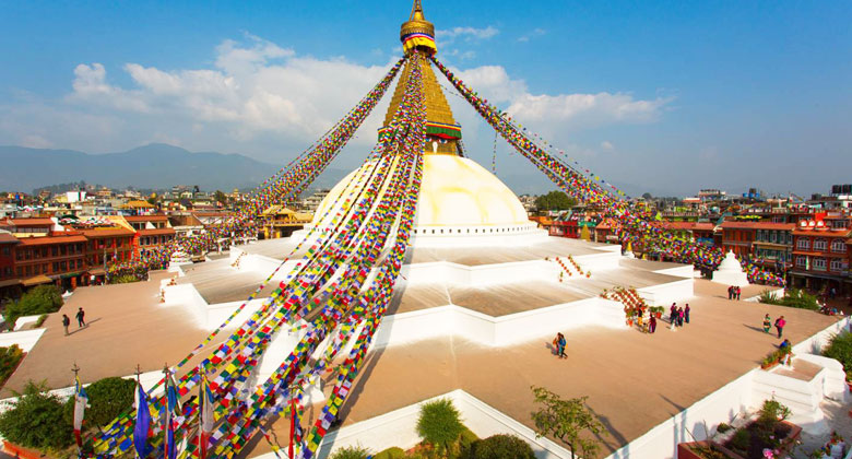 Pboudhanath Stupa in Kathmandu