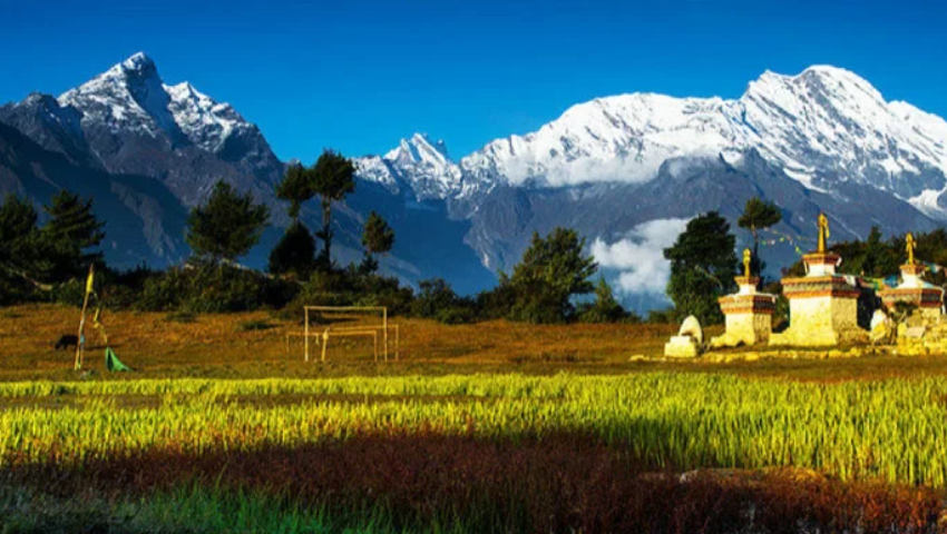 picturesque scenery of gyirong town