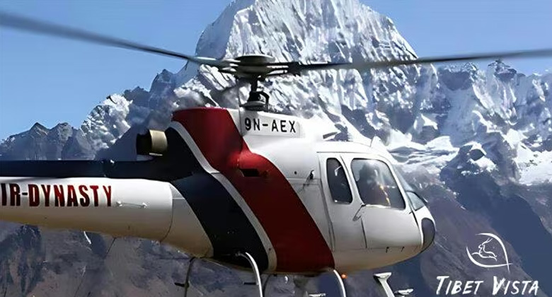 Helikopterflug bis zur Grenze nahe Mount Kailash