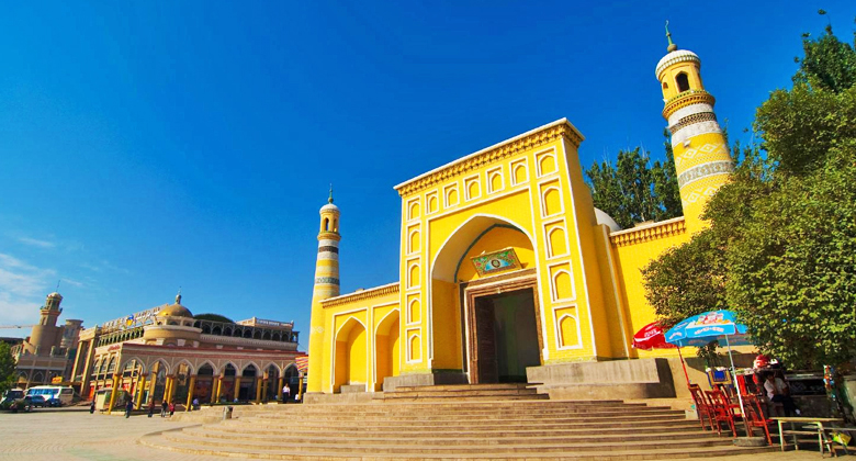 Id-Kah-Moschee in Kashgar als m&ouml;glicher Ausgangspunkt einer Reise nach Westtibet