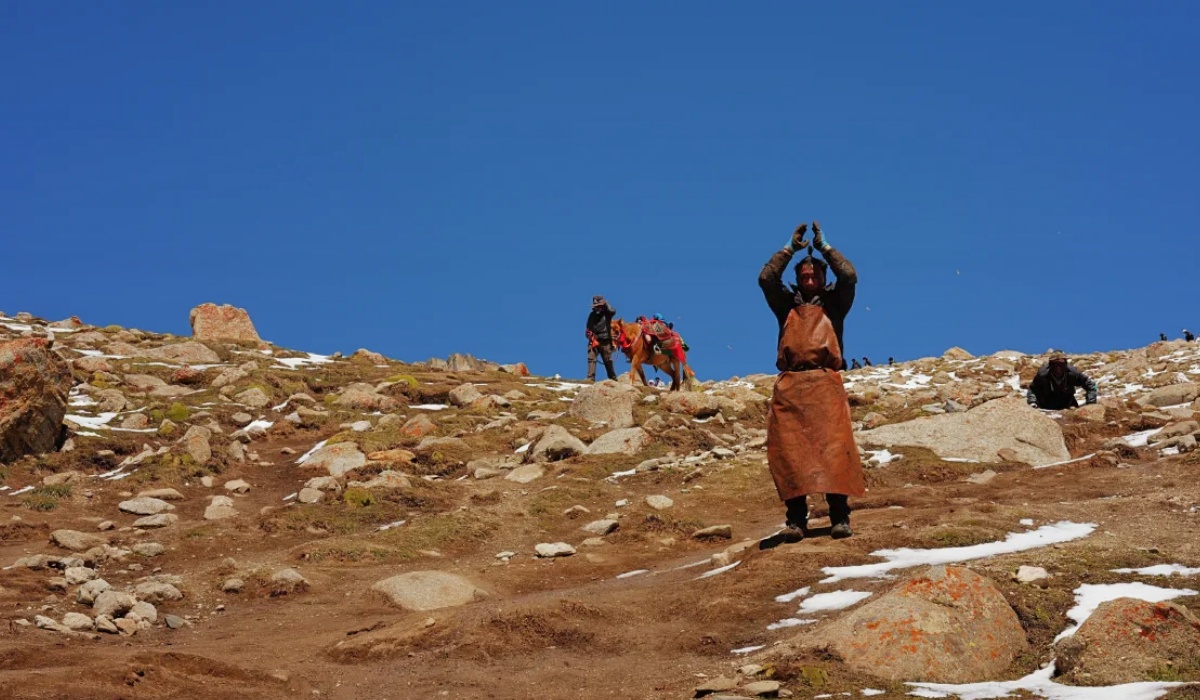 Tibetischer Pilger auf der Kailash-Kora