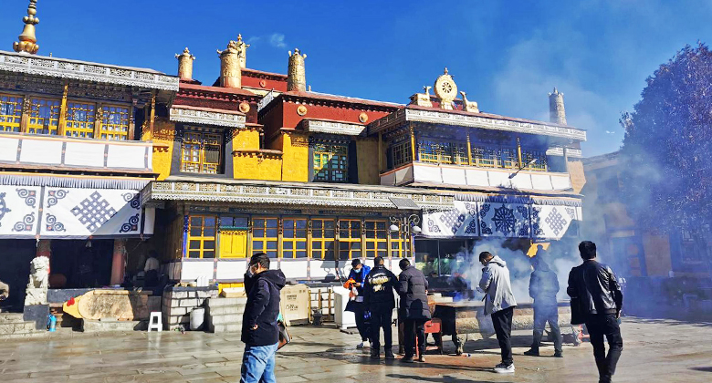 Zashi-Lhamo-Tempel im Chengguan-Bezirk von Lhasa
