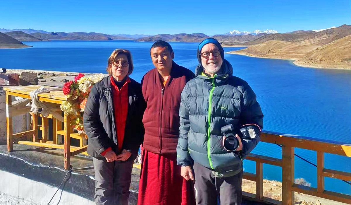 G&auml;ste am Namtso-See w&auml;hrend einer Tibet-Kleingruppenreise