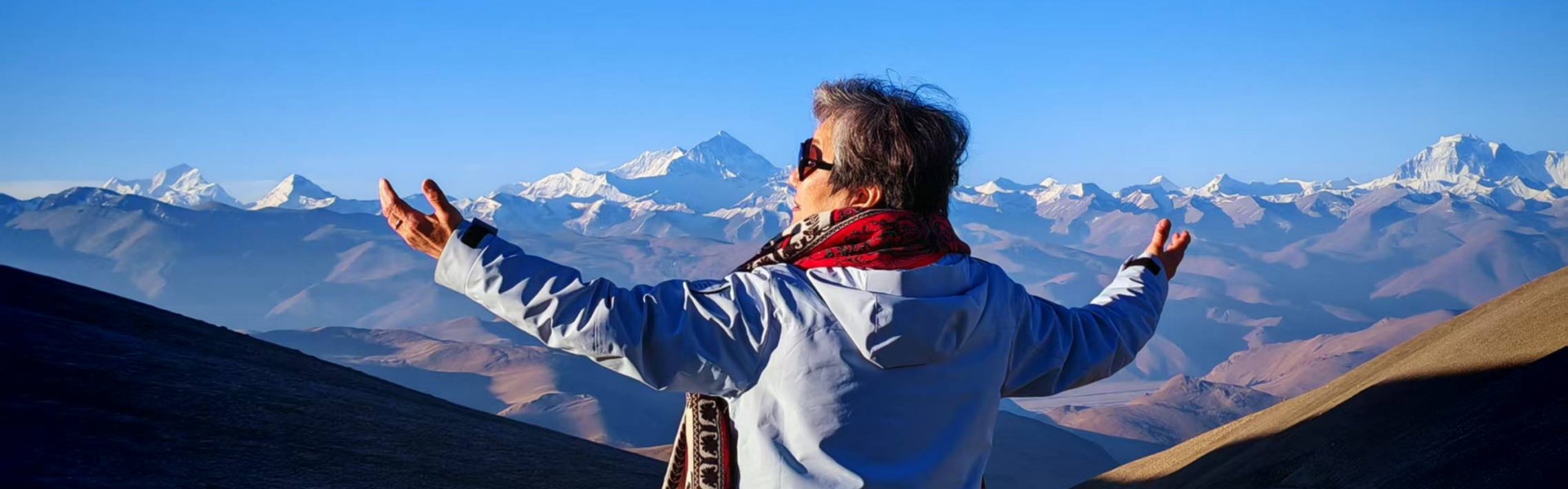 Reisegruppe am Everest Aussichtspunkt