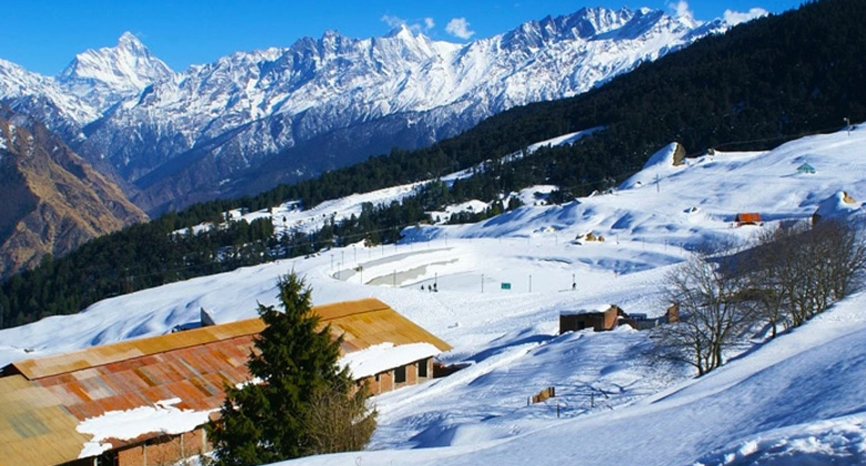 Auli Ski Resort im Himalaya, Indien