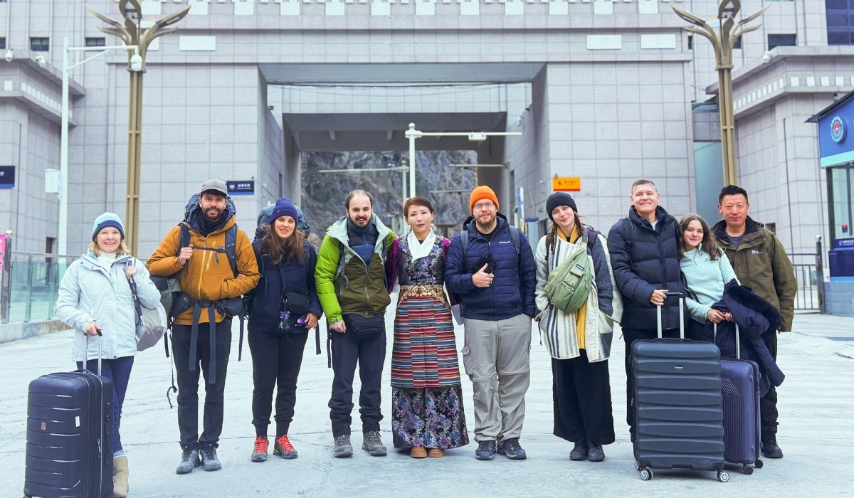 Grenz&uuml;bergang Gyirong zwischen Tibet und Nepal