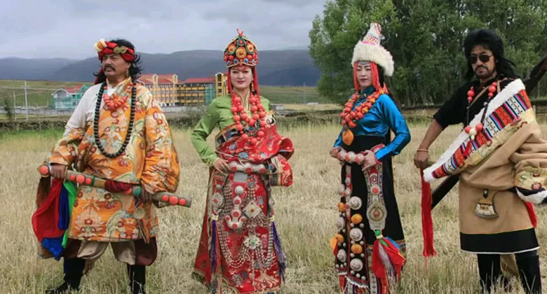 Amdo-Tibeter im Nordosten des tibetischen Hochlands