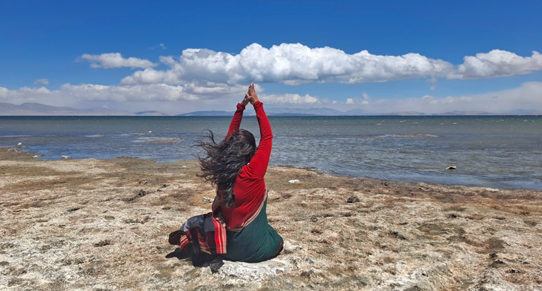 Manasarovar See und Fl&uuml;sse in Tibet Brahmaputra Indus Mekong Ursprung