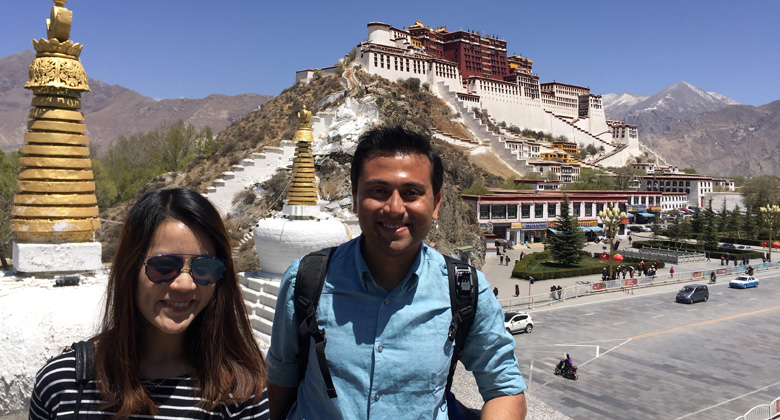 IDer Potala-Palast in Lhasa