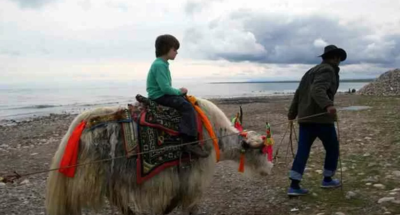 Tour am Ufer des Namtso-Sees mit Kindern