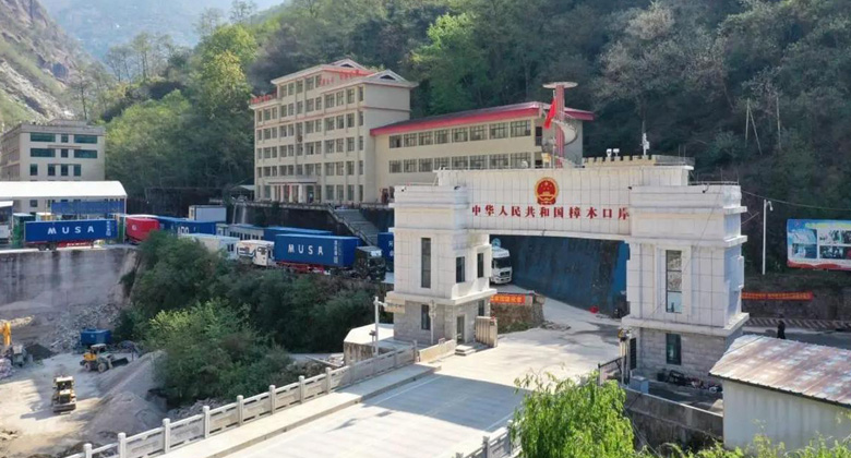 Nepal-Tibet Zhangmu-Grenzübergang