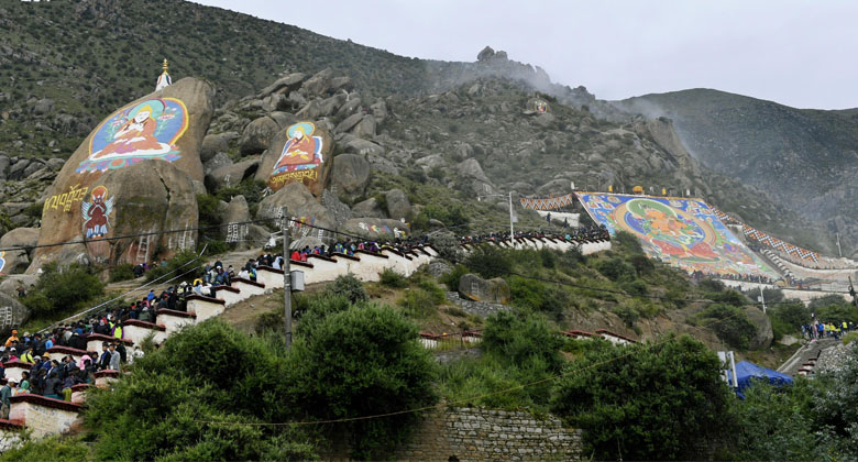 Drepung Kloster Shoton-Festival