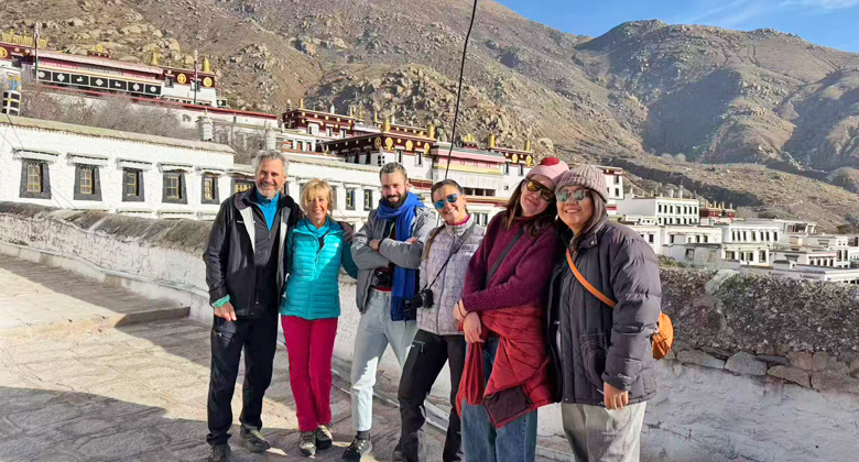 Drepung-Kloster in Lhasa im Winter