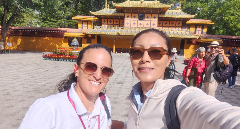 Norbulingka-Park in Lhasa im Sommer