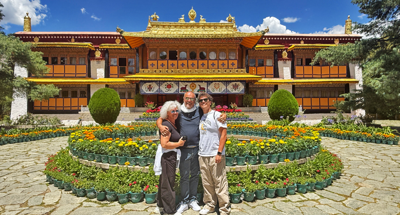 Norbulingka-Park in Lhasa im Sommer