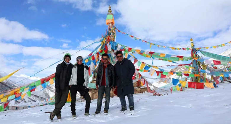 Schneelandschaften in Tibet