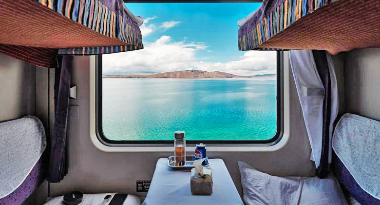 Soft-Sleeper-Abteil im Tibet-Zug