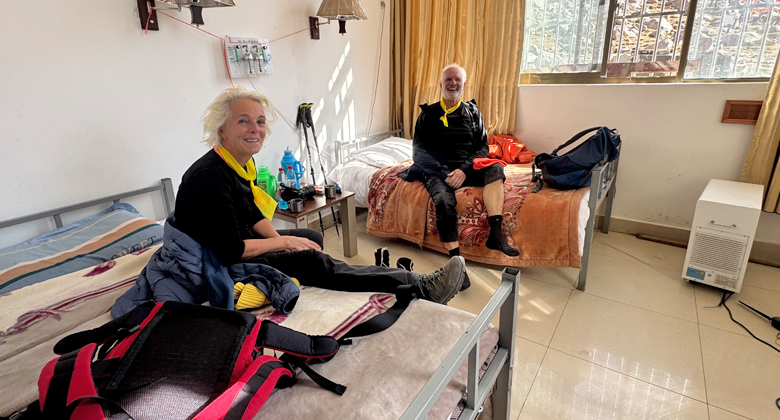 Einfache Unterkunft auf einer mehrt&auml;gigen Trekkingtour in Tibet
