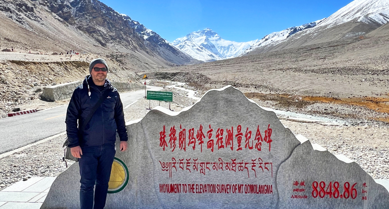 Everest Base Camp im Winter in Tibet