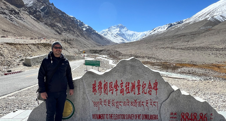 Tibet Everest Base Camp im winter
