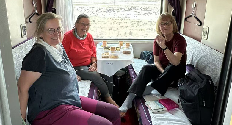 TDie Schlafkabine in den Zügen nach Tibet