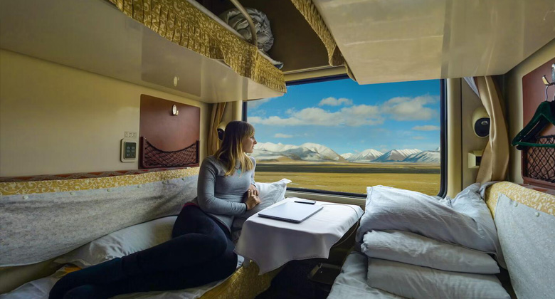 Soft sleeper im Tibet-Zu
