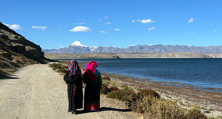 Manasarovar-See (Mapam Yumtso) &ndash; heiliger See nahe dem Berg Kailash in Ngari