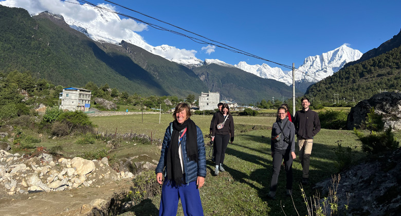 Das gr&uuml;ne Gyirong-Tal an der Grenze zwischen Tibet und Nepal
