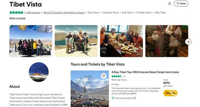 Tibet Vista - Bewertungen auf TripAdvisor