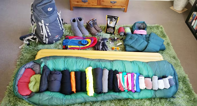 General items needed for an EBC tour