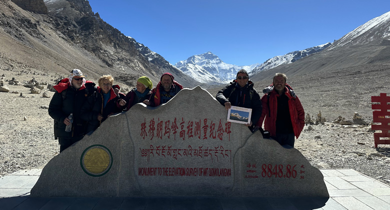 Mount Everest Base Camp im Winter 